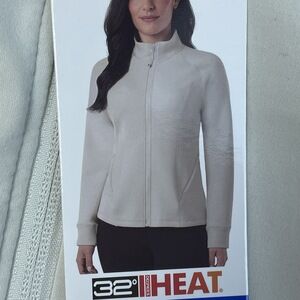 32 Degrees Women's L Activewear Sweatshirt Tan e0295